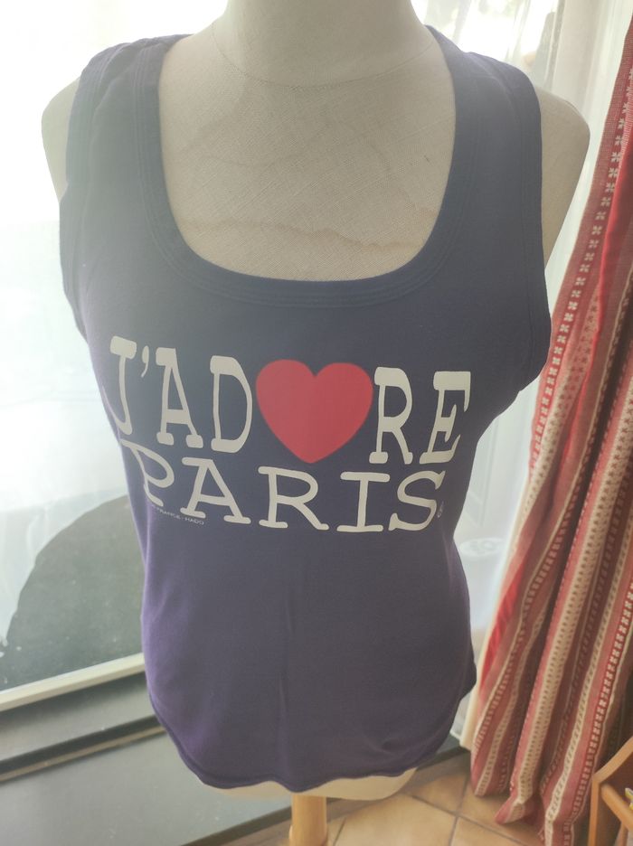 Débardeur j'adore Paris Taille xl