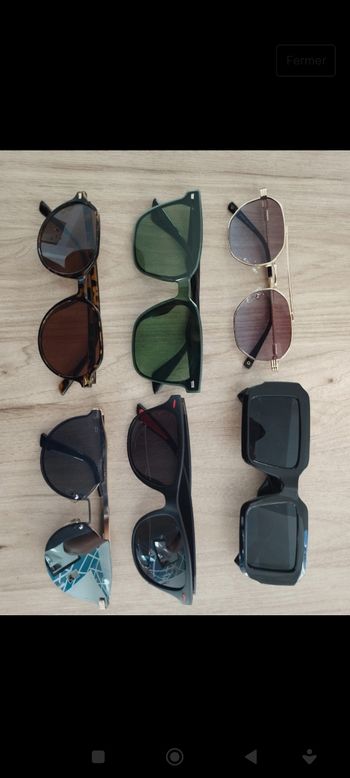 Lot lunettes de soleil