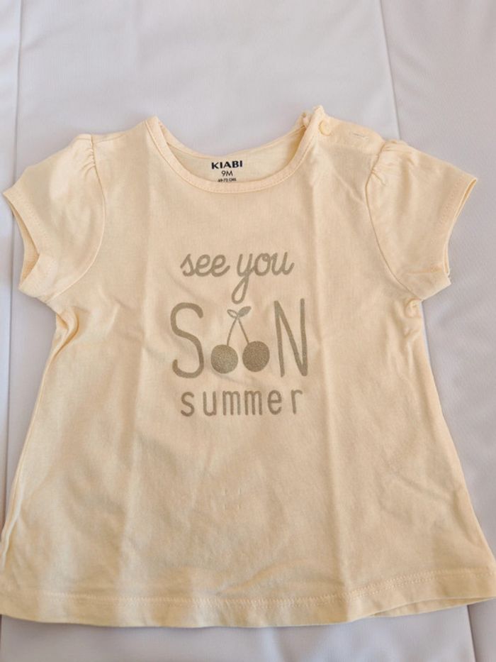 Tee shirt jaune pâle
