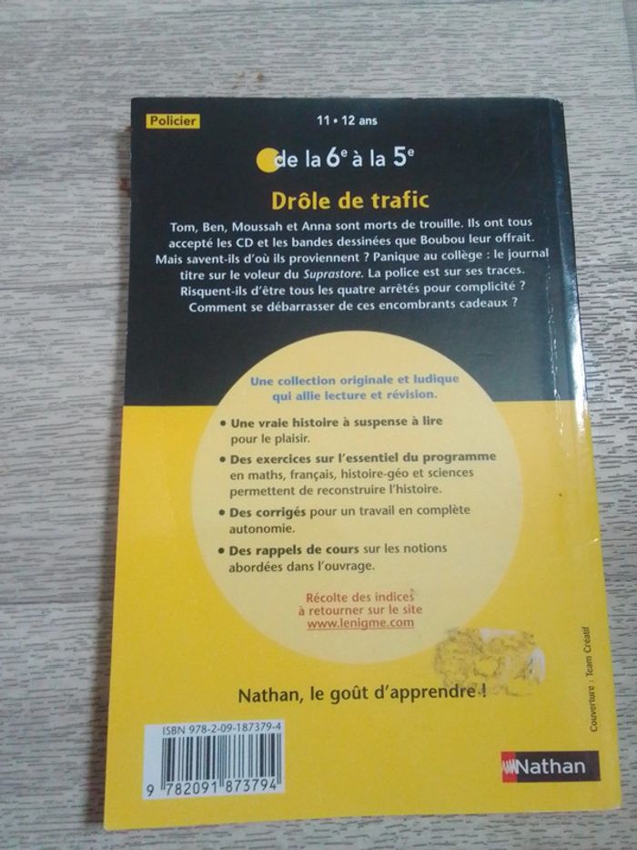 Lire pour réviser, drôle de trafic 6e a la 5e - photo numéro 2