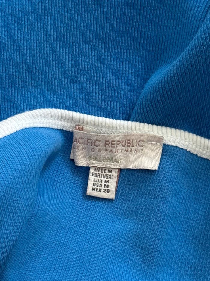 Top court à bretelles bleu Pull & Bear - photo numéro 4