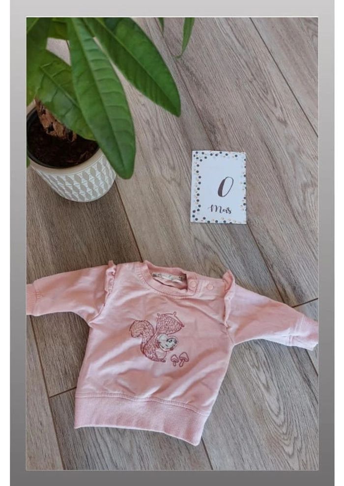 Sweat zeeman rose 0 mois naissance