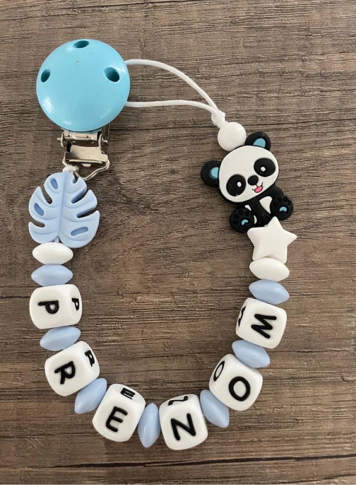 Attache tétine personnalisée Panda - photo numéro 5