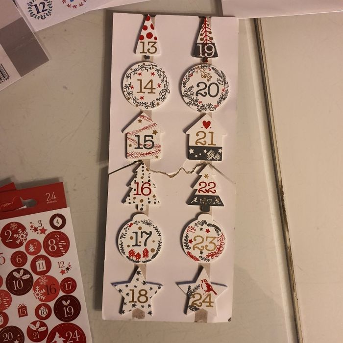 Lot chiffres de l'avent pour calendrier Noël - photo numéro 9