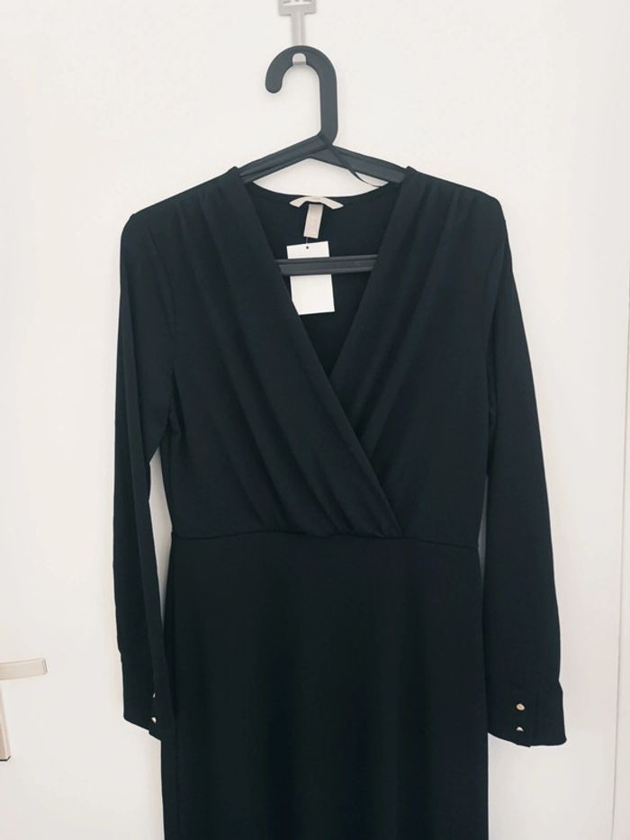 Robe noire de soirée chic habillée Taille S H&M Neuf avec étiquette - photo numéro 2