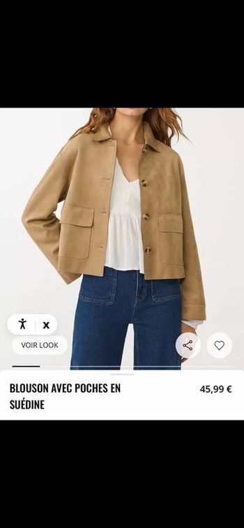 Veste en suédine