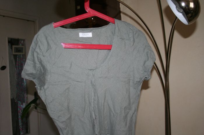 🌸Charmante robe lin kaki clair Taille 42 "Etam" Neuve 🌸 - photo numéro 2