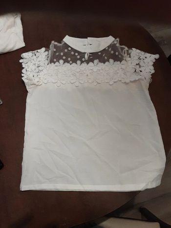 Haut dentelle blanc