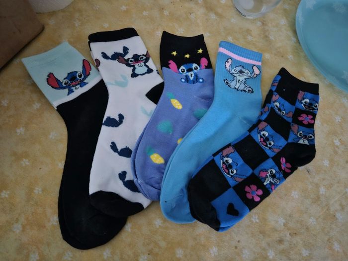 Lot de 5 paires de chaussettes Stitch