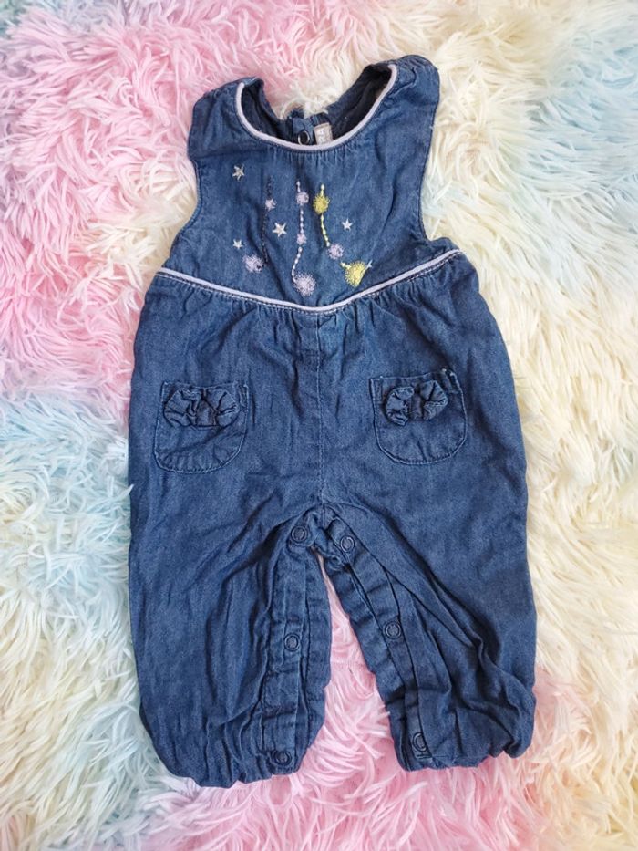 🌴 Combinaison pantalon effet jean orchestra 1 mois - photo numéro 1