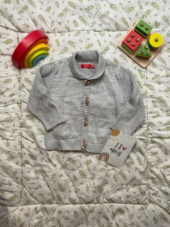 gilet chaud col montant gris tissaia 18 mois