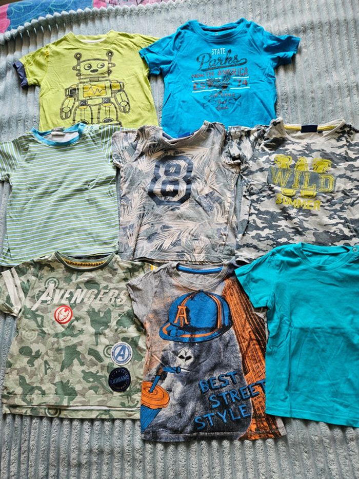 Lot de 8 tee shirt manche courte