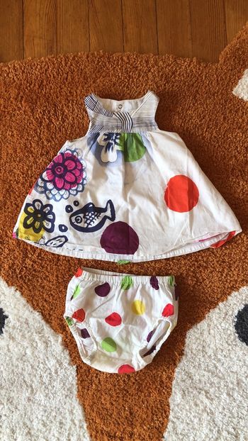 Ensemble robe bloomer catimini 3 mois
