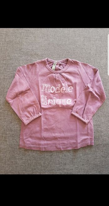 Tee-shirt manches longues fille 18 mois