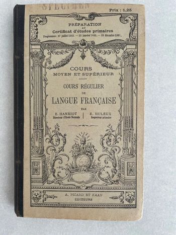 Langue française 1891