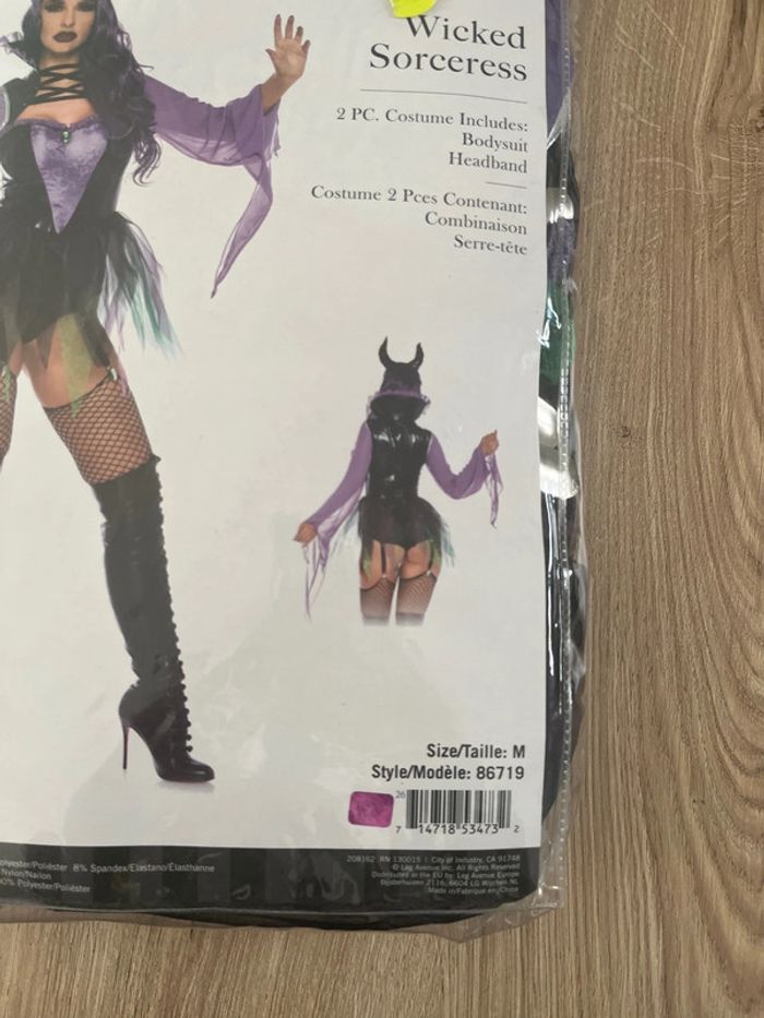 Costume déguisement femme taille M sorcière sexy neuf - photo numéro 3
