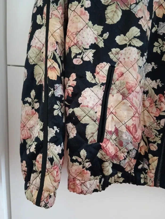 Veste matelassée fleurie maison scotch taille 2 - photo numéro 5