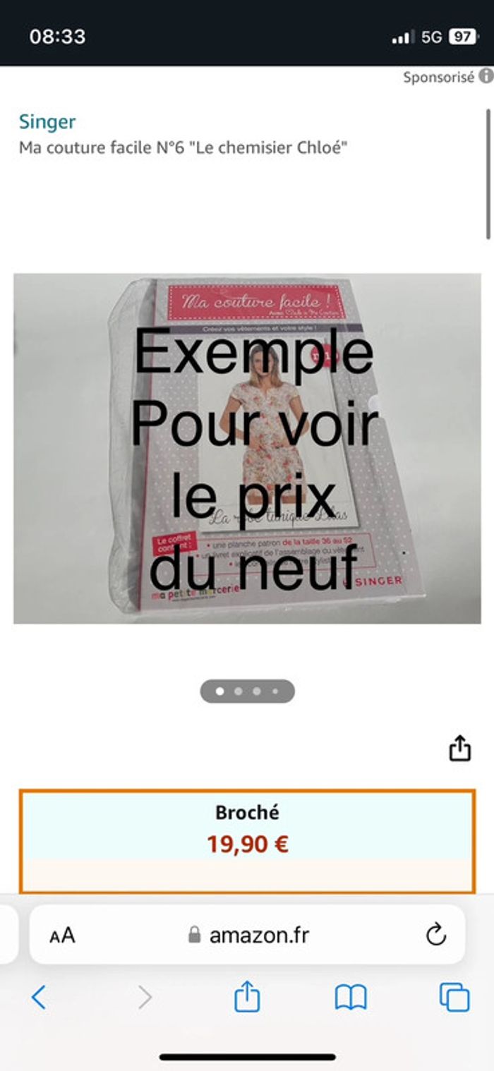 Coffret du patron Ma couture facile ! Le top Lou - photo numéro 6