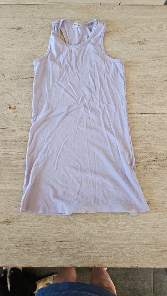 Chemise de nuit légère sans manche, parme, Tex Kids, 11/12 ans, peu mise - photo numéro 2