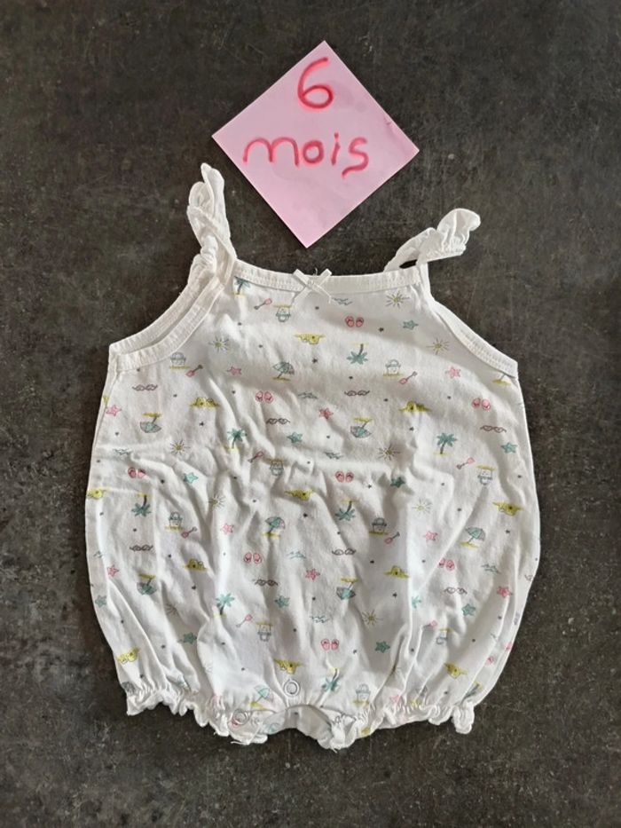 Barboteuse à motifs 6 mois