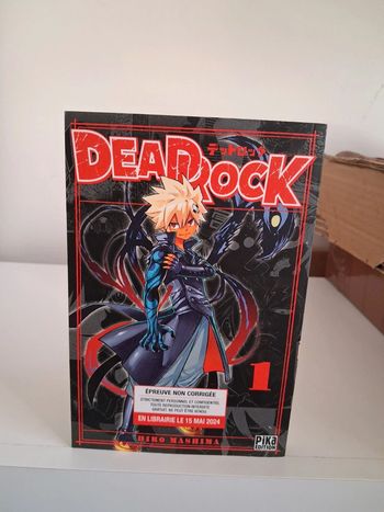 Manga Dead Rock Deadrock épreuve non corrigée promotionnel provisoire