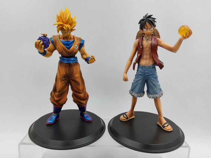 One Piece x Dragon Ball Kai Crossover DX Figure – Son Goku & Monkey D. Luffy