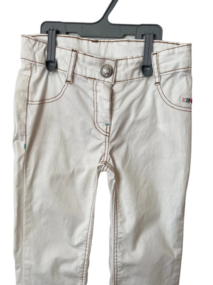 Pantalon blanc léger et stretch - Kenzo Kids 6 ans (116cm) - photo numéro 2