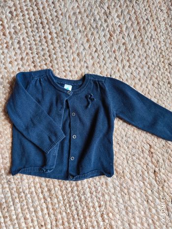 Gilet bleu marine 9 mois