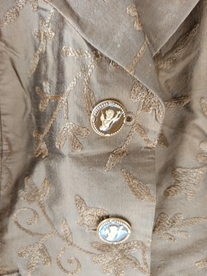 Veste Élégance t.44 100% soie - photo numéro 2