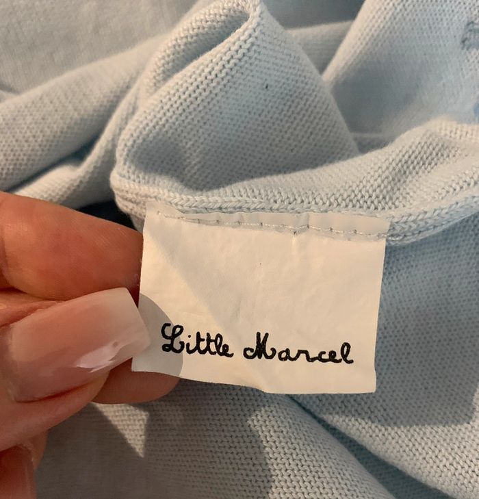 Pull léger bleu ciel Little Marcel T38 M - photo numéro 7