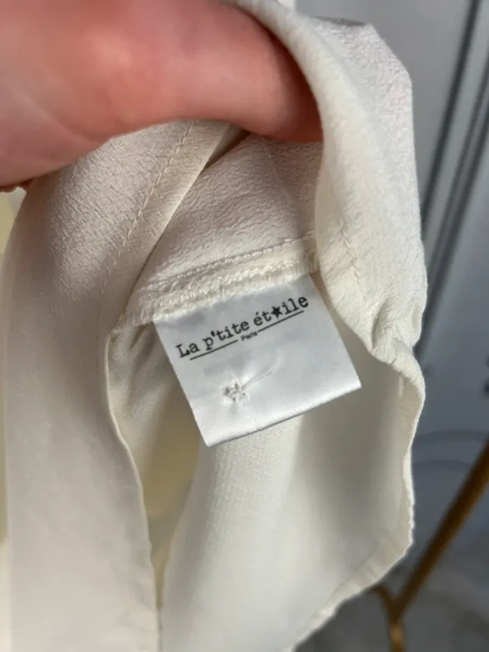 Blouse crème La P’tite étoile T1 / S neuve - photo numéro 5