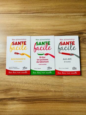 Lot de 3 livres sur la santé de Céline Touati Jouvence Santé