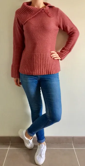 Pull vieux rose