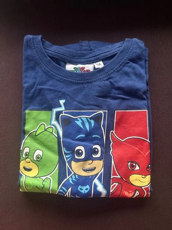 Lot n’8 de 2 T-shirts MC Pjmasks garçon 5 ans