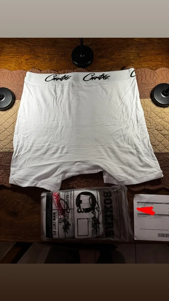 3 Boxers Corteiz Allstarz blanc (neuf,jamais porter) facture à l’appui - photo numéro 3