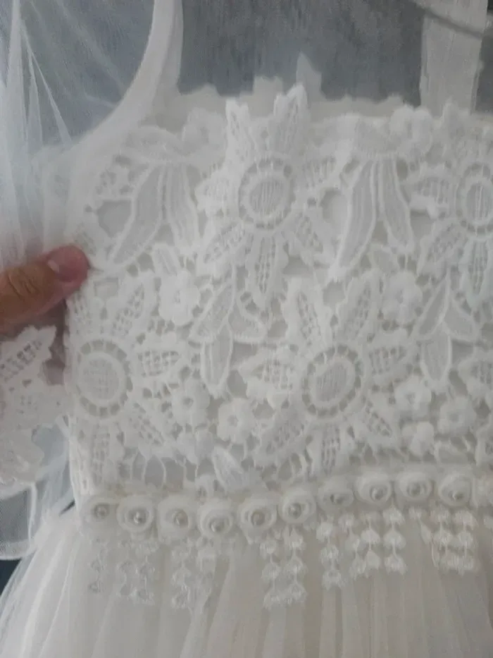 Robe blanche de cérémonie fille 12 ans ( parfait état) - photo numéro 17