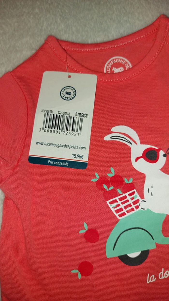 T-shirt bébé fille la compagnie des petits - photo numéro 2