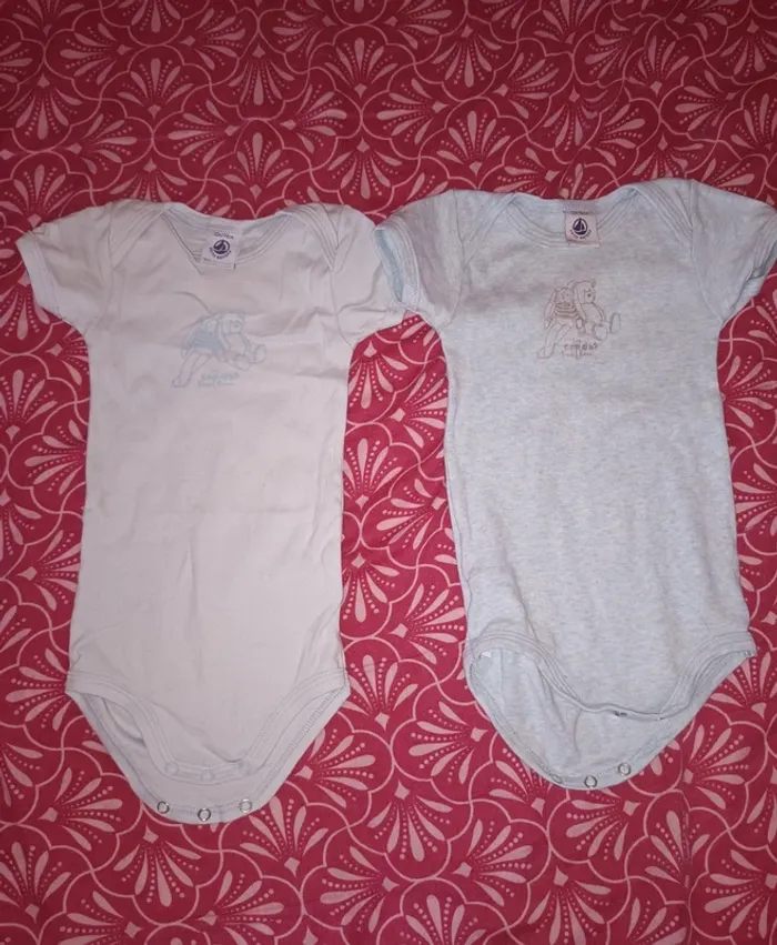 Body manche courte 12 mois petit bateau garçon