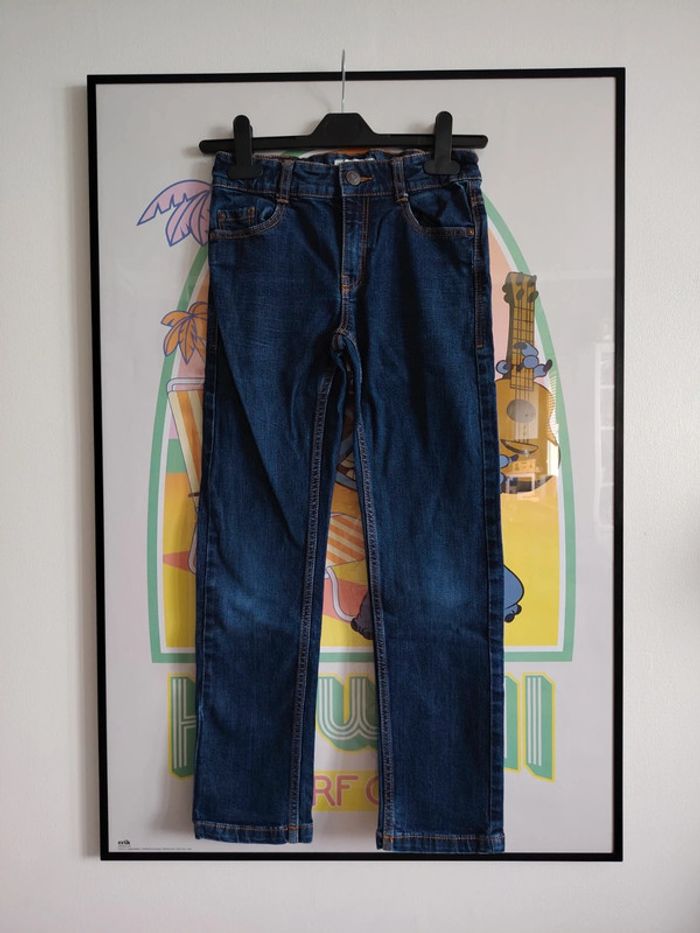 Jean slim bleu marine taille 9 ans