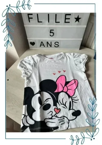 T shirt Minnie orchestra 5 ans