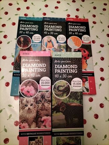 🎨Lot de 4 Diamond Painting 🎨