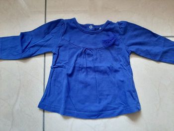 Tee shirt manches longues fille 9 mois