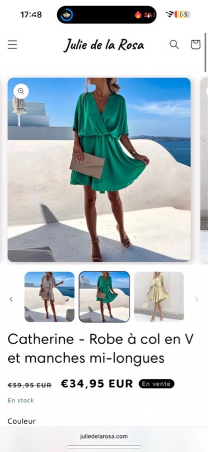 Robe de cérémonie verte XL - photo numéro 8