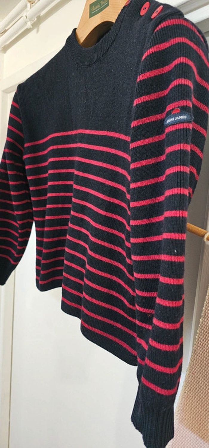 Pull Marinière laine Saint James 10 ans
