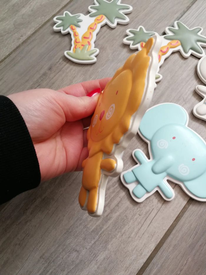 Plaques d'animaux en bois décoration chambre de bébé - photo numéro 4