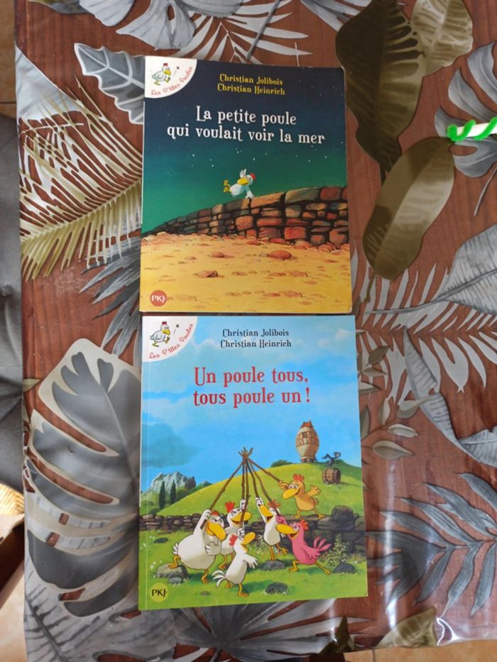 Lot de 2 livres p'tites poules