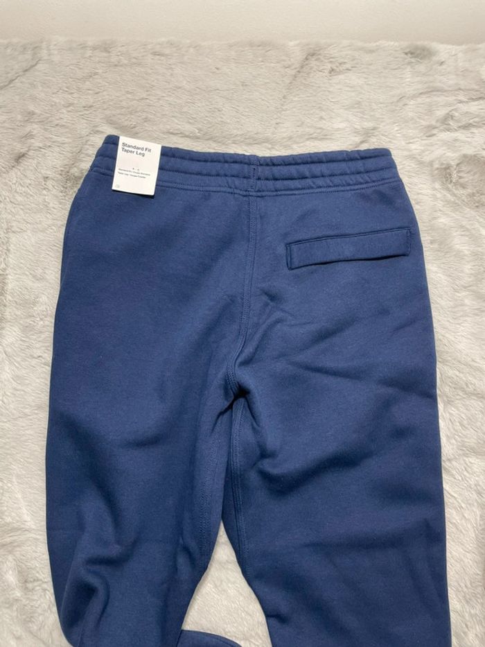 Jogging Nike bleu logo brodé blanc - Taille S - photo numéro 4