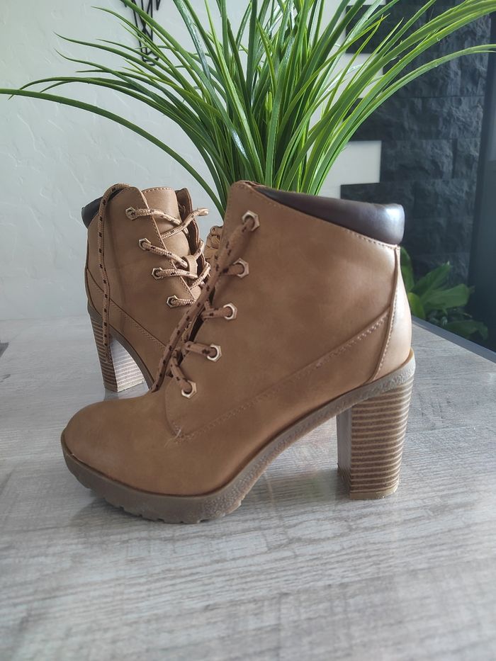 Bottines à talon marron femme taille 37 Jennyfer - photo numéro 2