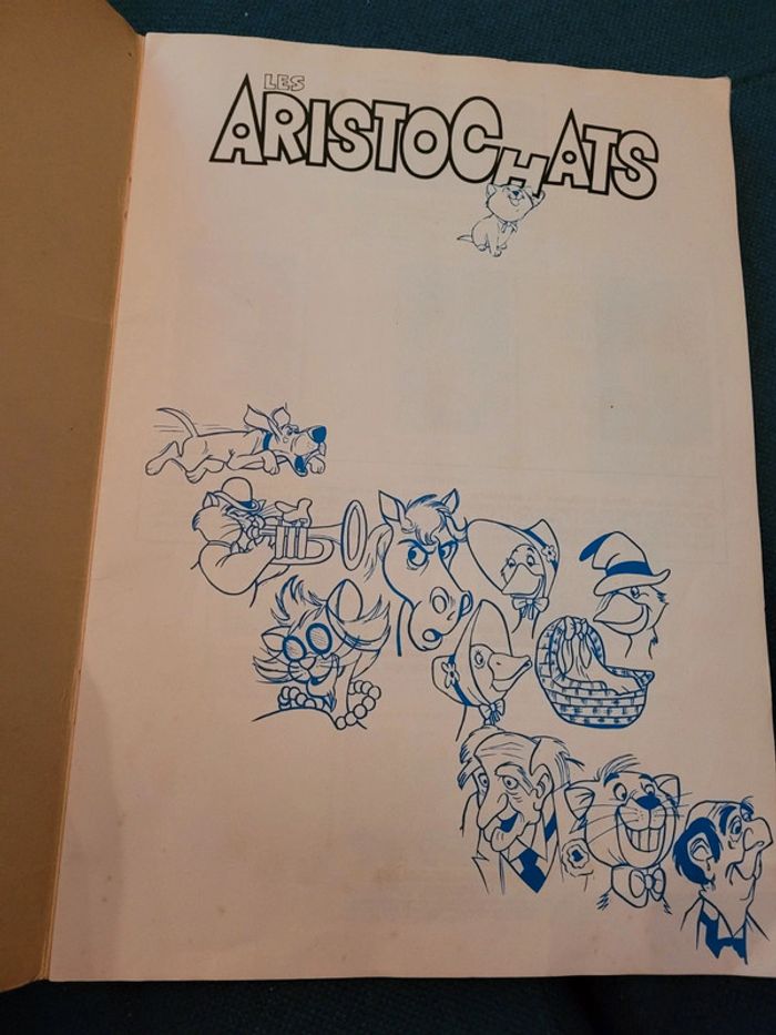 RARE 1971 Album Panini ancien Disney Le monde prodigieux des Aristochats chats complet - photo numéro 3