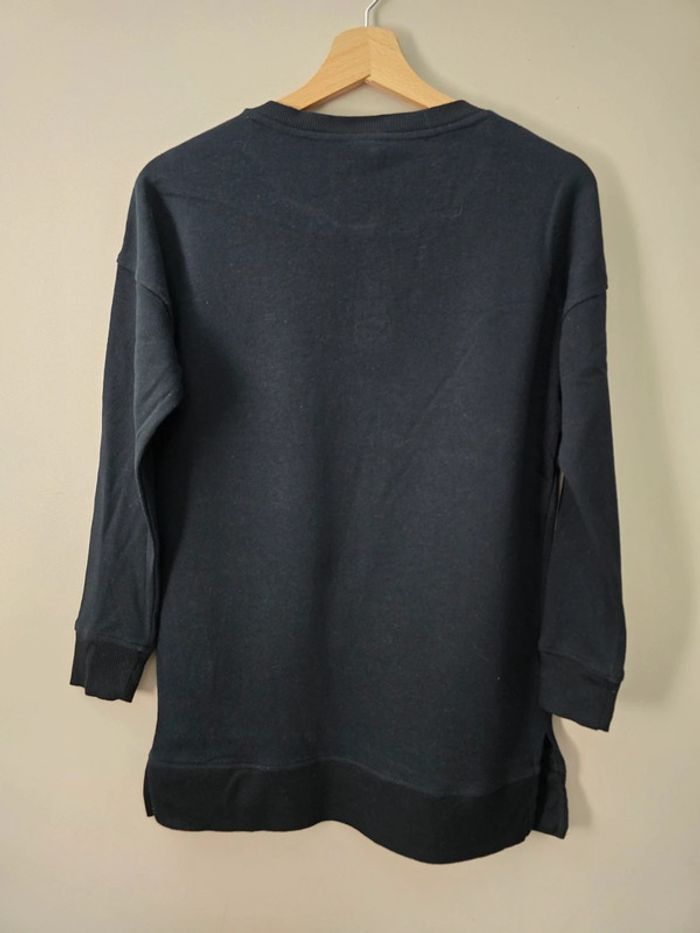 Sweat Tommy Hilfiger noir boutonné col rond XS / casual confortable - photo numéro 6